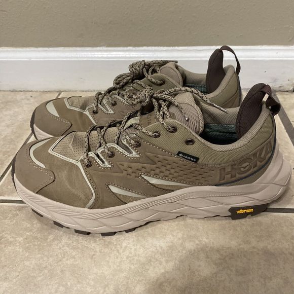 Hoka One One Anacapa Low GTX Men’s Size 9D Dune Oxford Tan Shoes 1122017-DOTN - Picture 1 of 9